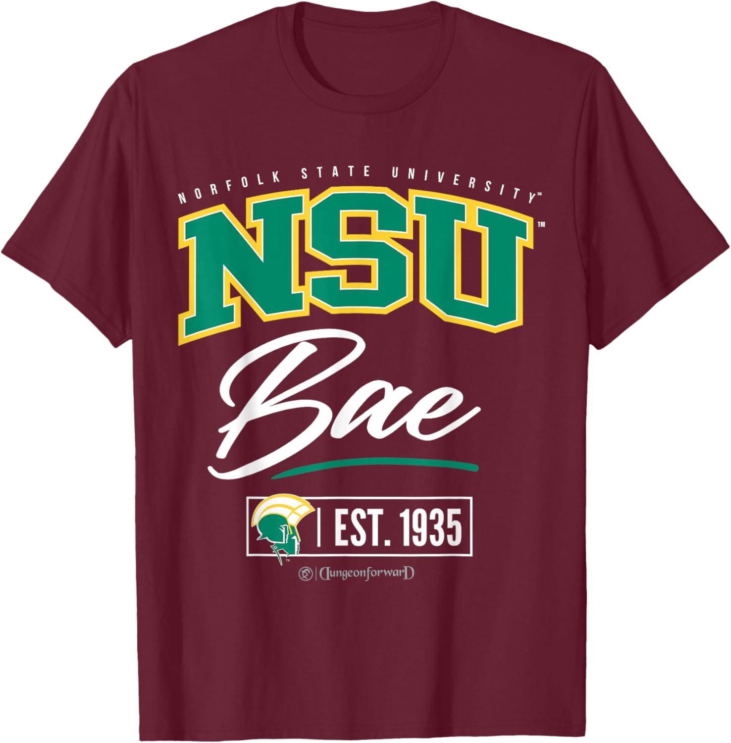Norfolk State University - NSU HBCU Bae T-Shirt - T-Shirt | Maroon