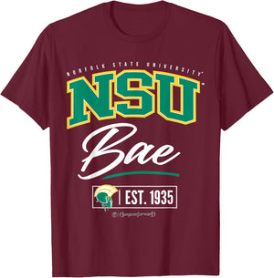 Norfolk State University - NSU HBCU Bae T-Shirt - T-Shirt | Maroon
