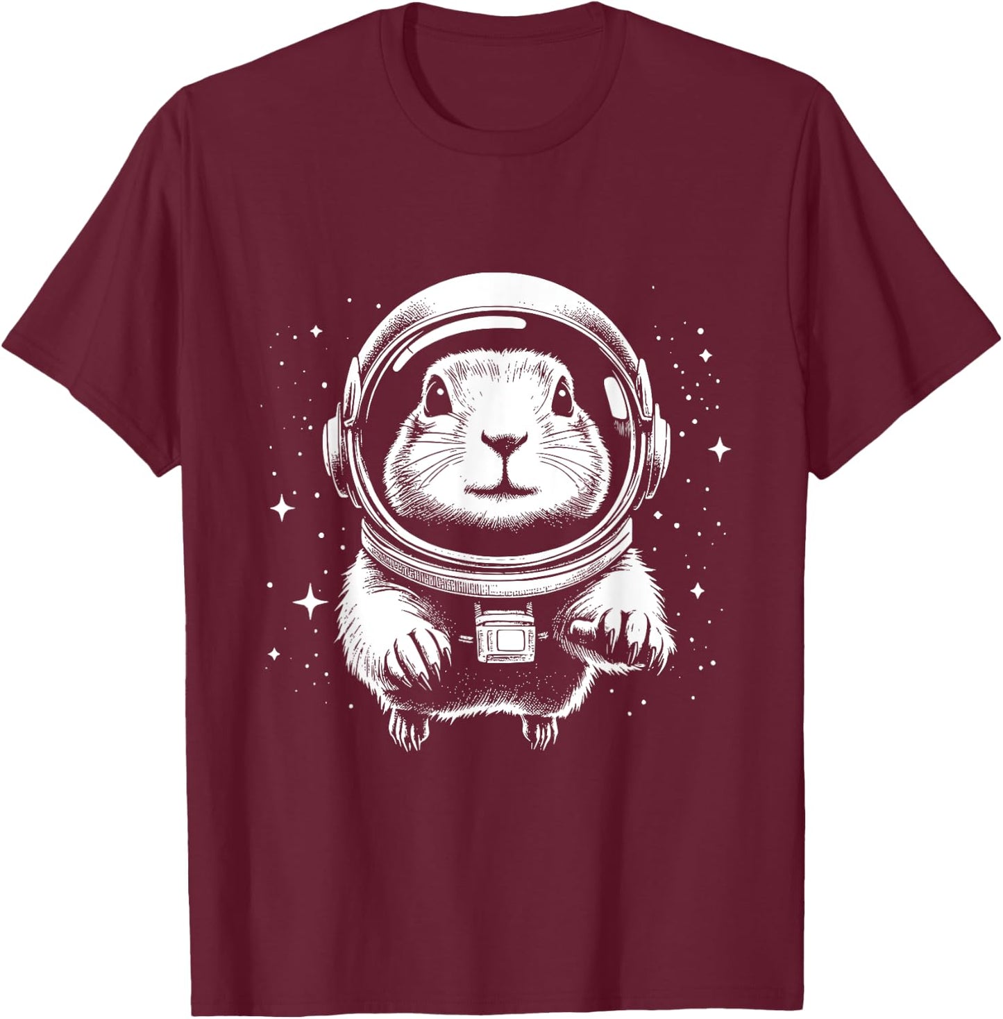 Prairie Dog Dad Mom Space - Astronaut Prairie Dog Women T-Shirt - T-Shirt | Maroon