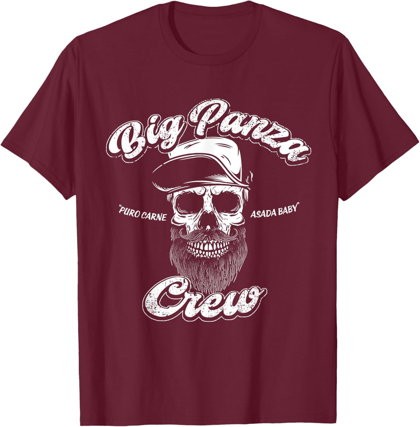 BIg Panza Puro Carne Asada Baby Crew T-Shirt - T-Shirt | Maroon