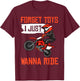 Cool Dirt Bike Gift Boys Men Funny Forget Toys Motocross T-Shirt - T-Shirt | Maroon