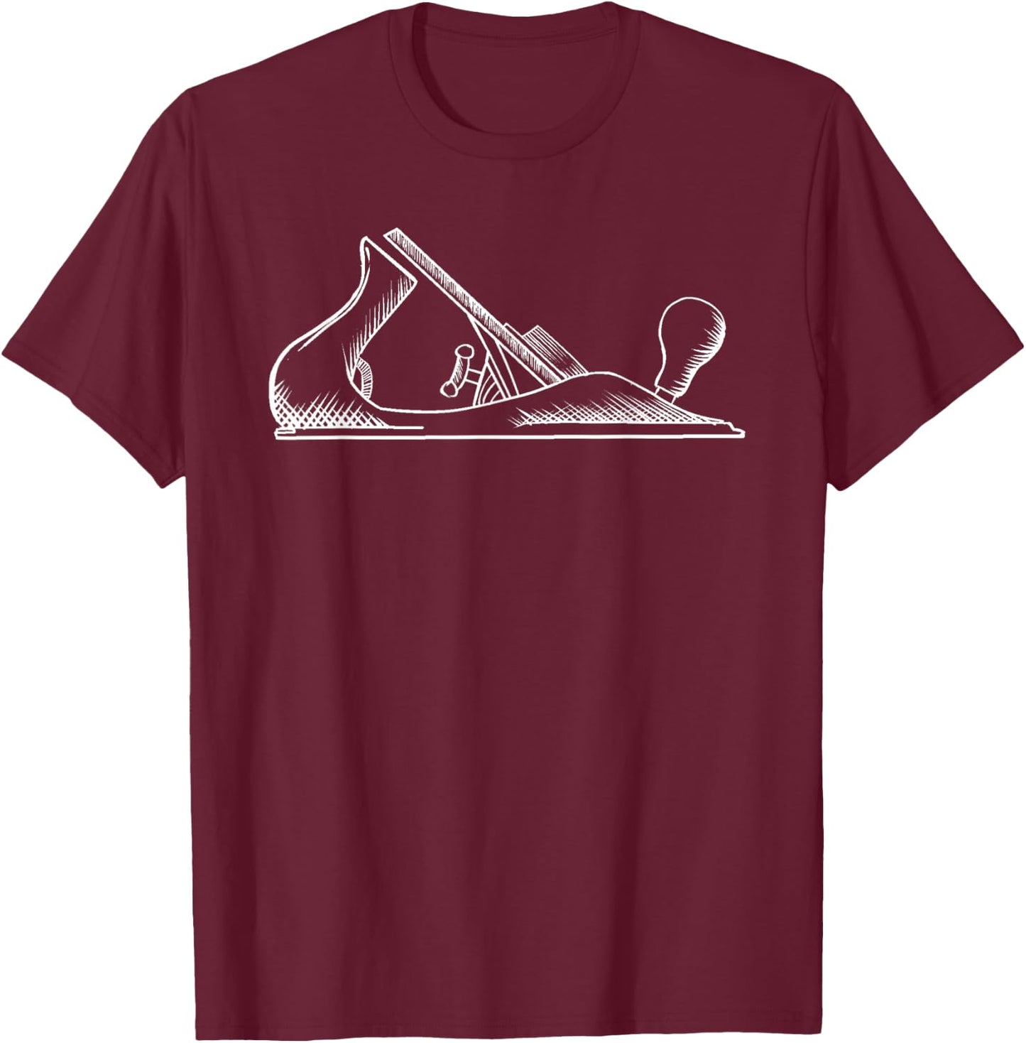 Funny Woodworking Wood Worker Carver Carpenter Planer Gift T-Shirt - T-Shirt | Maroon