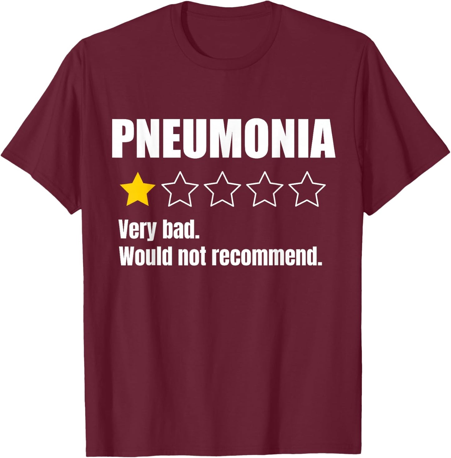 Pneumonia Awareness Warrior Support T-Shirt - T-Shirt | Maroon