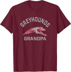 University of Indianapolis UIndy Greyhounds Arched Grandpa T-Shirt - T-Shirt | Maroon