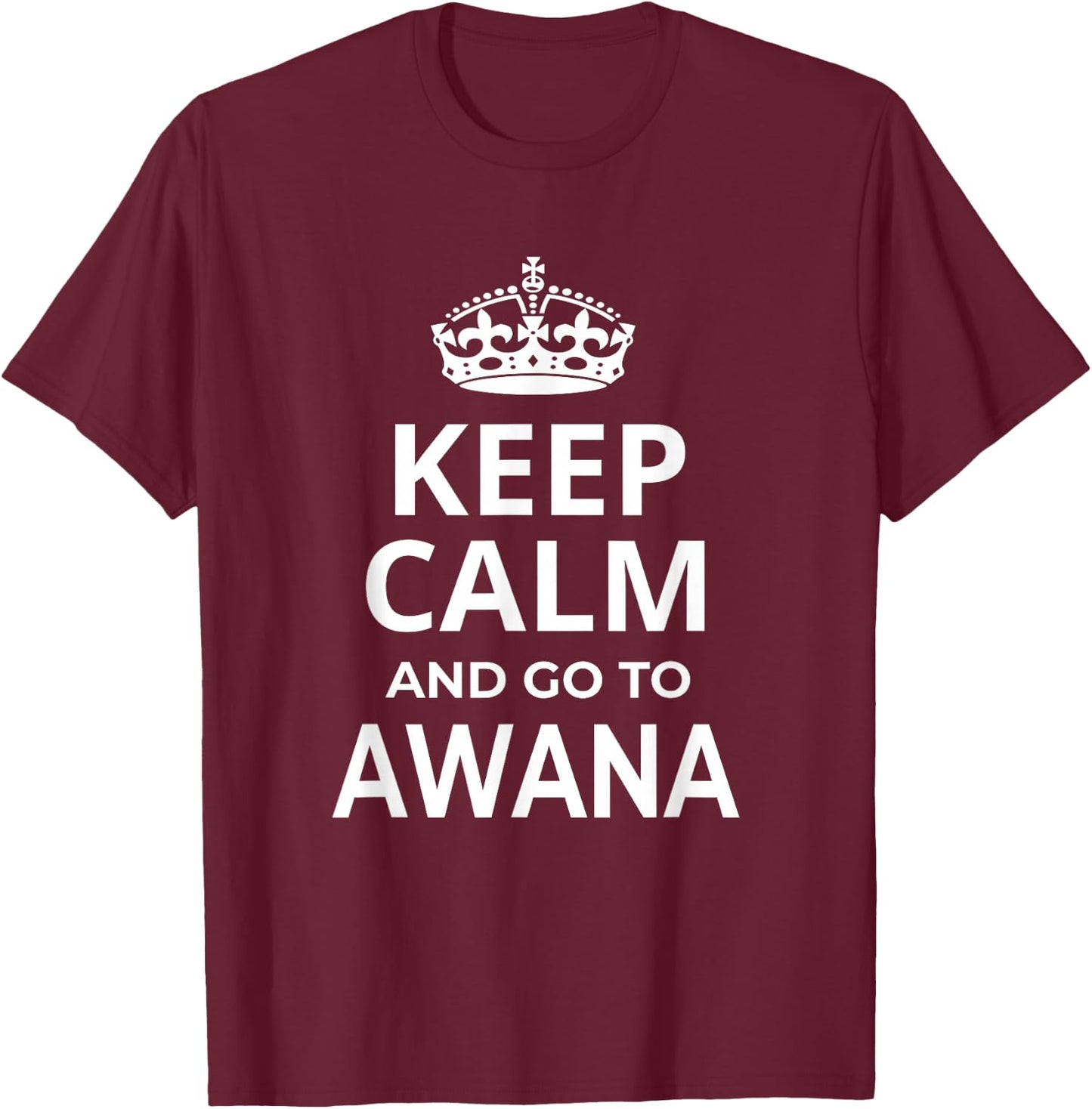 Awana Souvenirs / 'Keep Calm And Go To Awana Beach Resort!' T-Shirt - T-Shirt | Maroon