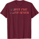 45 47, President US Flag, Patriotic USA Flag T-Shirt - T-Shirt | Maroon