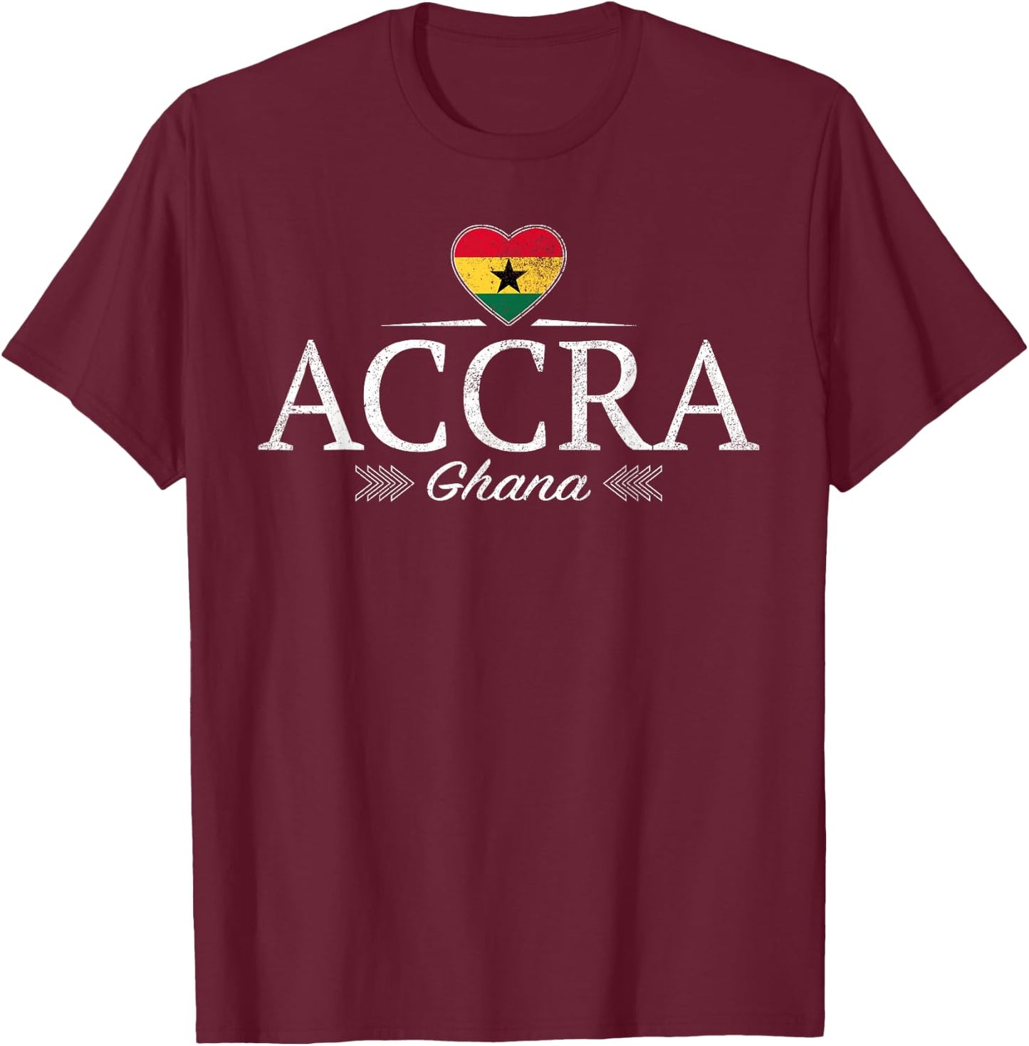 Accra Ghana T-Shirt - T-Shirt | Maroon