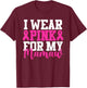 I Wear Pink For My Mamaw Breast Cancer Awareness T-Shirt - T-Shirt | Maroon
