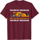Tacocat Racecar Spelled Backwards Funny Taco Cat Lovers T-Shirt - T-Shirt | Maroon