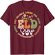 Groovy Tie Dye Eld Crew English Language Development Teacher T-Shirt - T-Shirt | Maroon