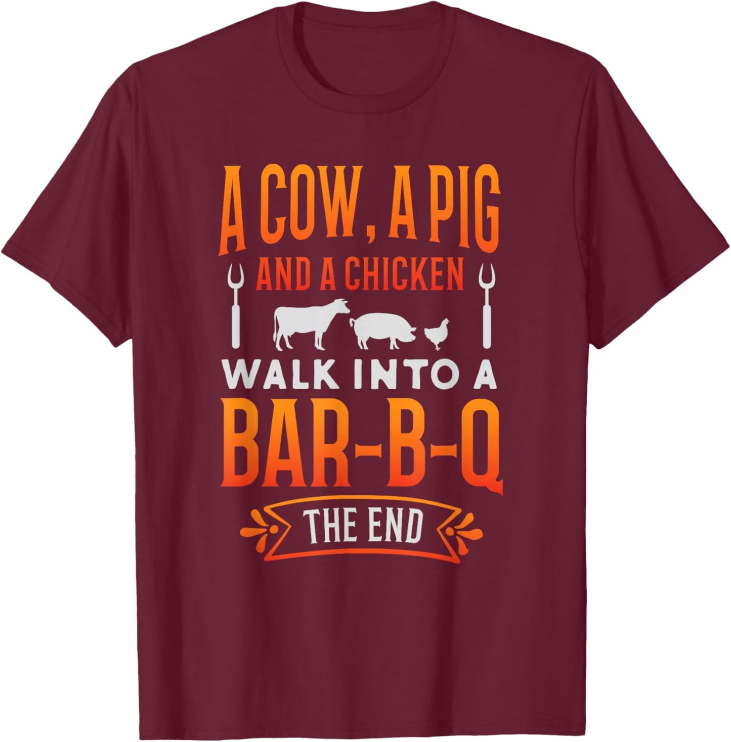 Barbecue BBQ Joke Gift Grill Master Chef Small T-Shirt - T-Shirt | Maroon