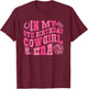 In My 8 Year Old Cowgirl Era 8th Birthday Rodeo Cowgirl T-Shirt - T-Shirt | Maroon