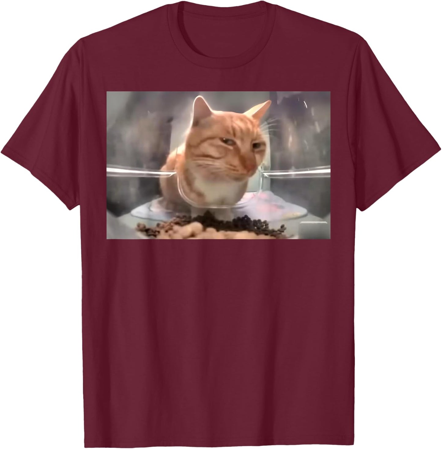 Mr Fresh Cat T-Shirt - T-Shirt | Maroon