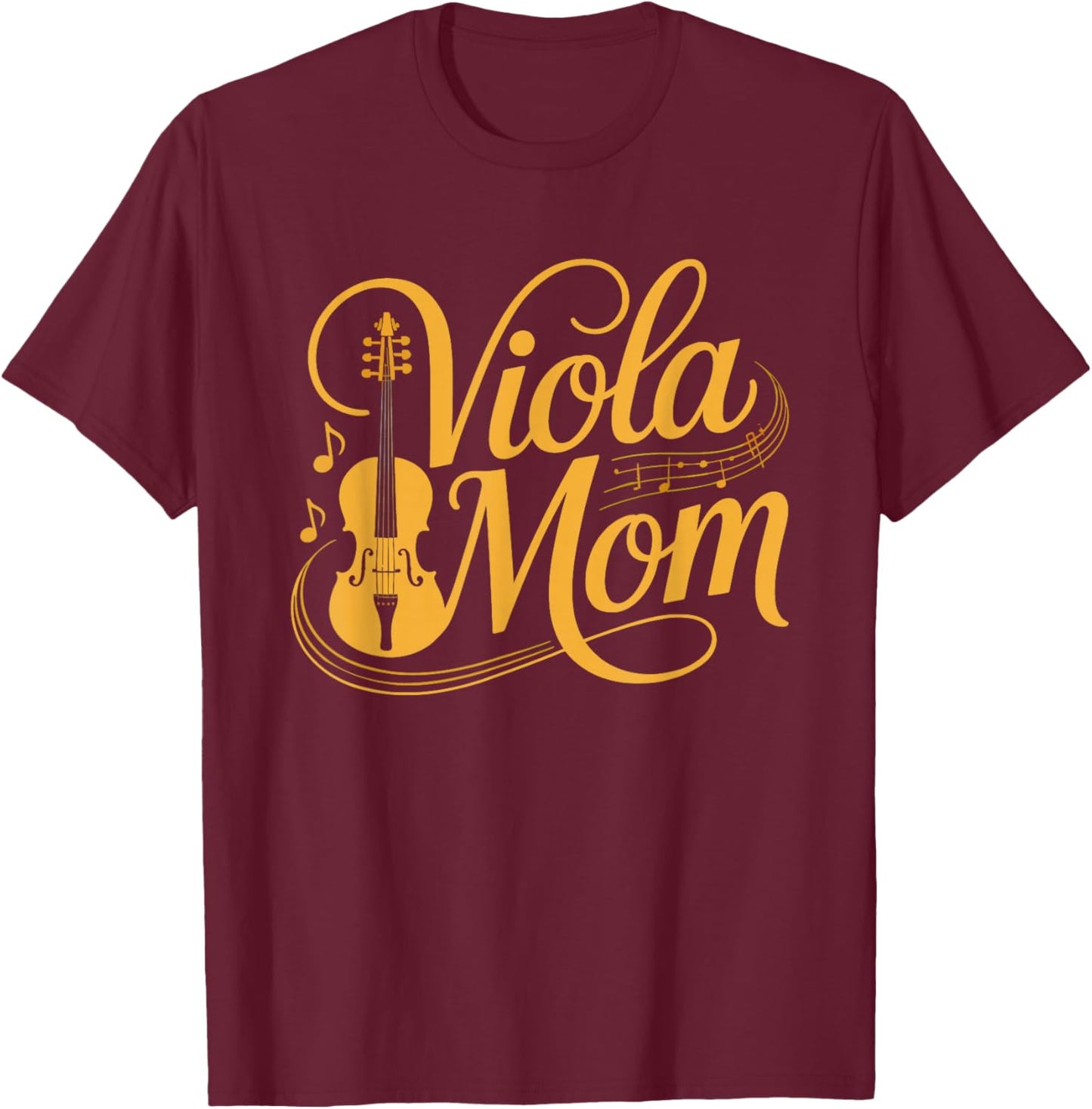 Viola Mom Proud Every Single Lesson Orchestra Competition T-Shirt - T-Shirt | Maroon