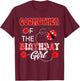 Godmother Of The Birthday Girl Family Matching Ladybug T-Shirt - T-Shirt | Maroon