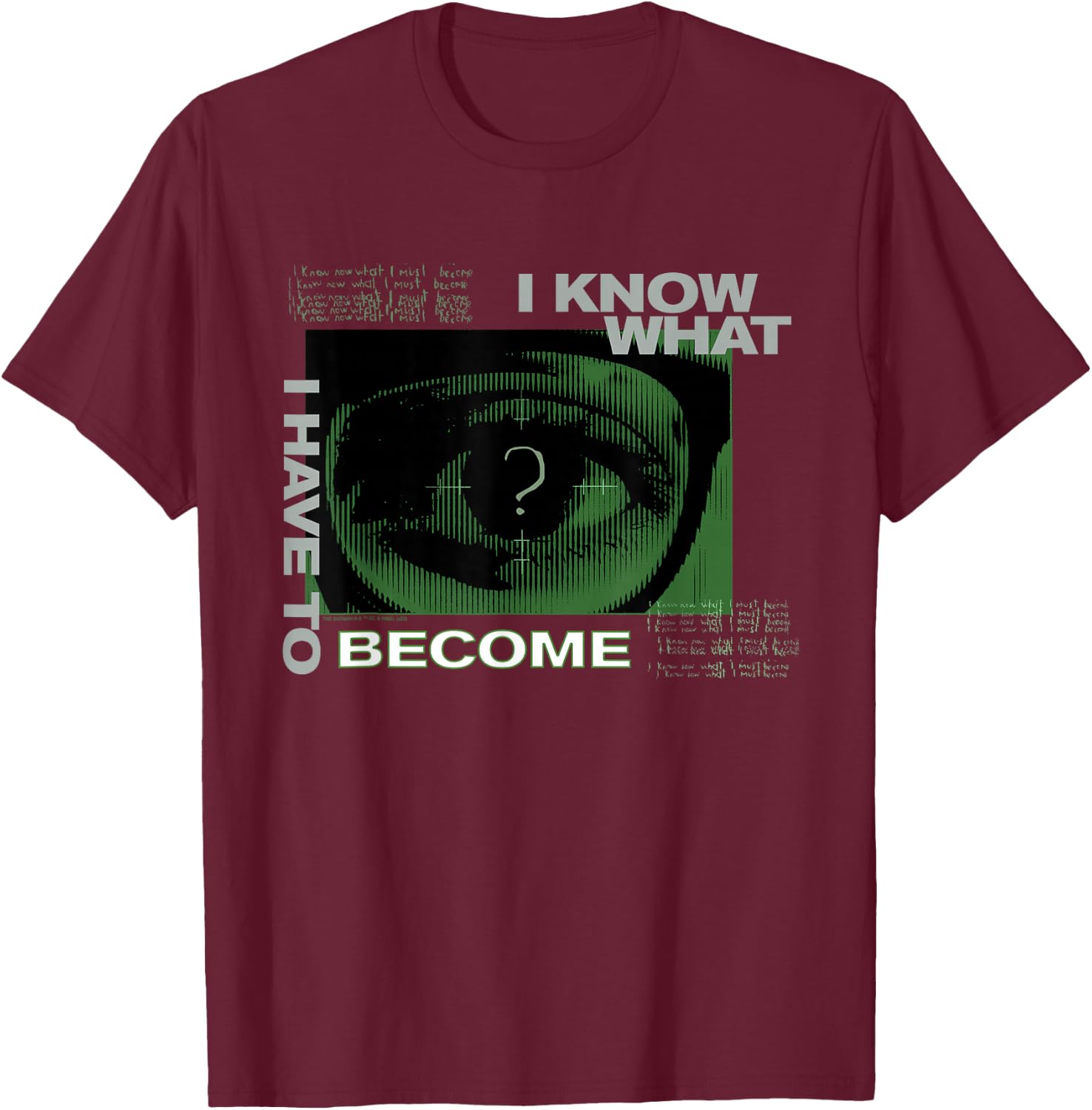 The Batman Become The Riddler T-Shirt - T-Shirt | Maroon