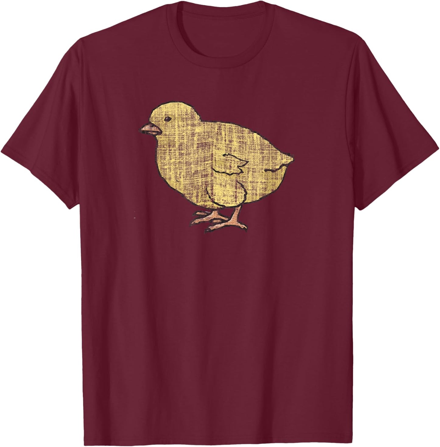 Vintage Baby Chick - Cute Chicken T-Shirt - T-Shirt | Maroon