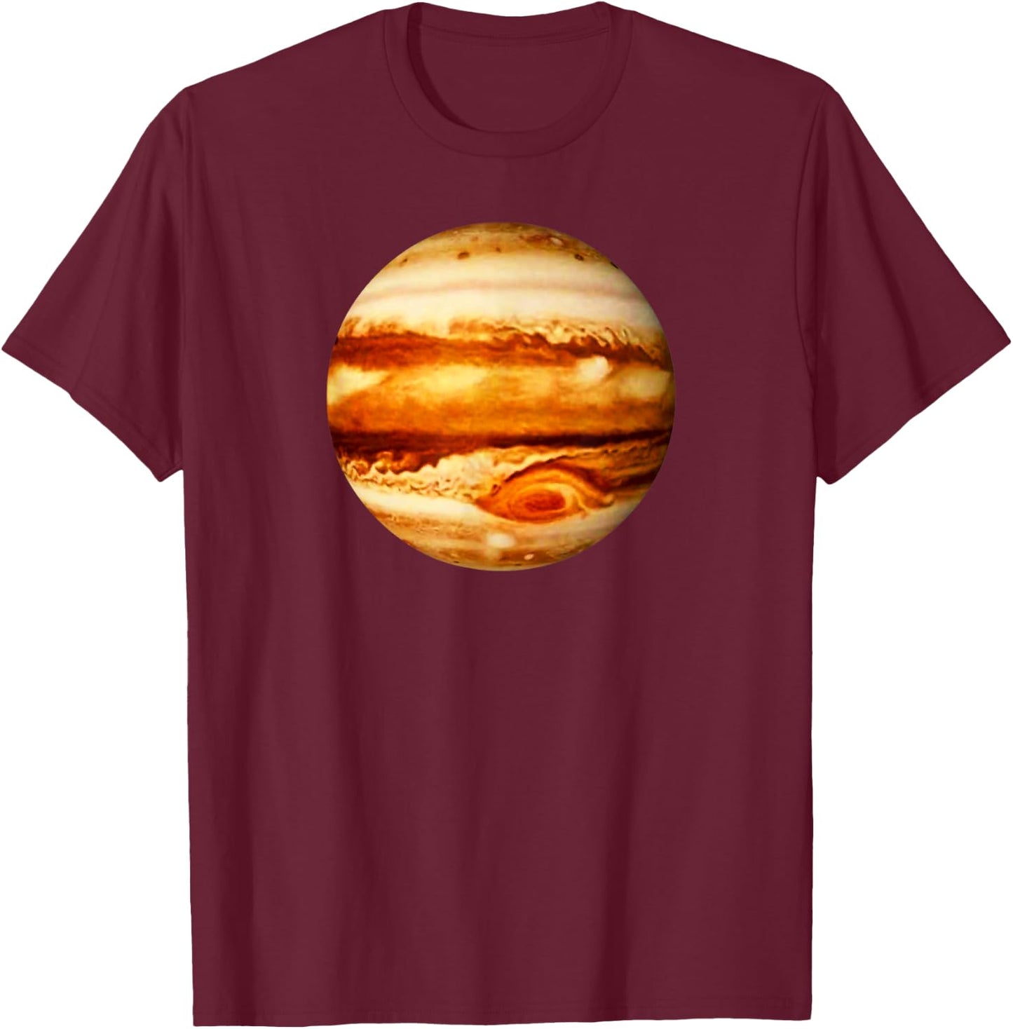Beautiful Jupiter Planet Solar System T-Shirt - T-Shirt | Maroon