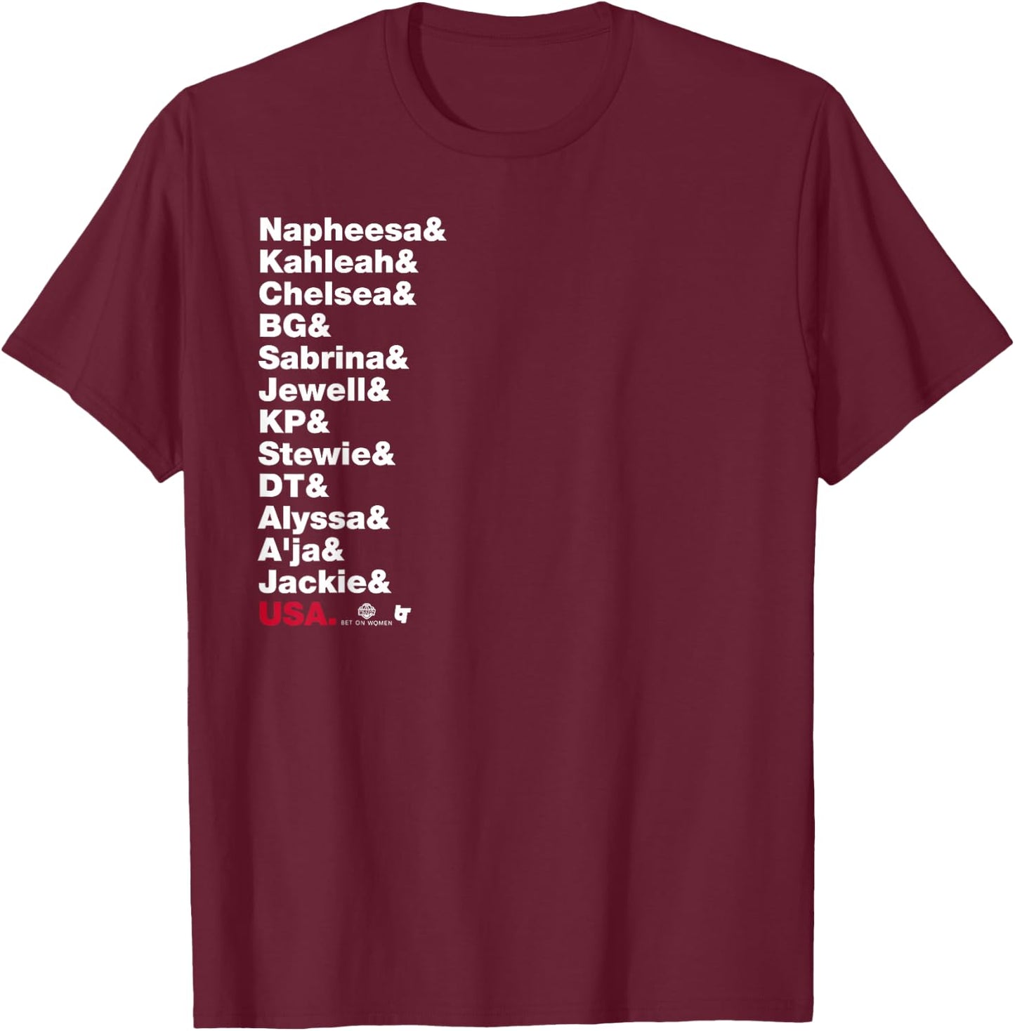 2024: USA All Stars WNBPA T-Shirt - T-Shirt | Maroon