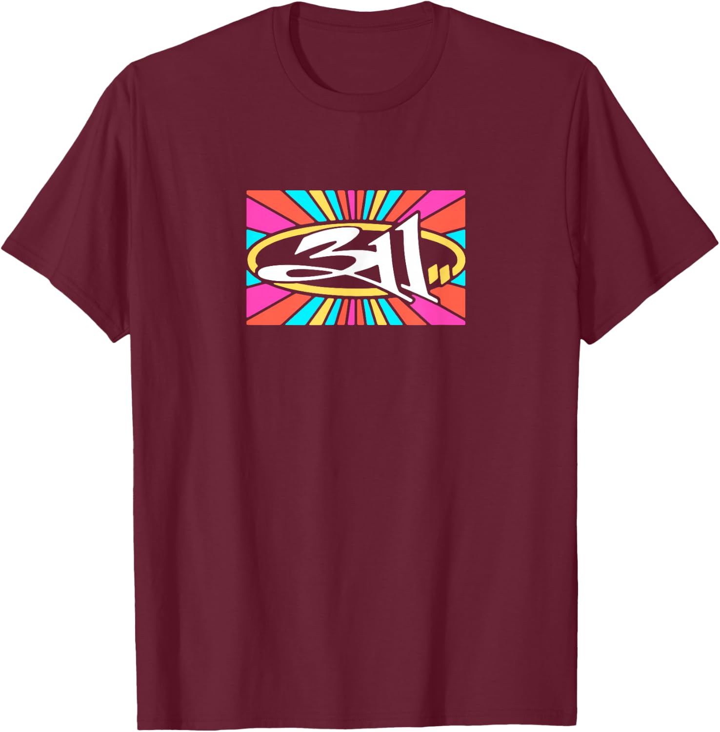 Official 311 Spectrum Logo T-Shirt - T-Shirt | Maroon