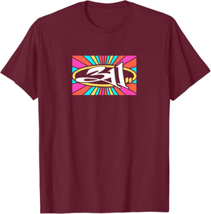 Official 311 Spectrum Logo T-Shirt - T-Shirt | Maroon