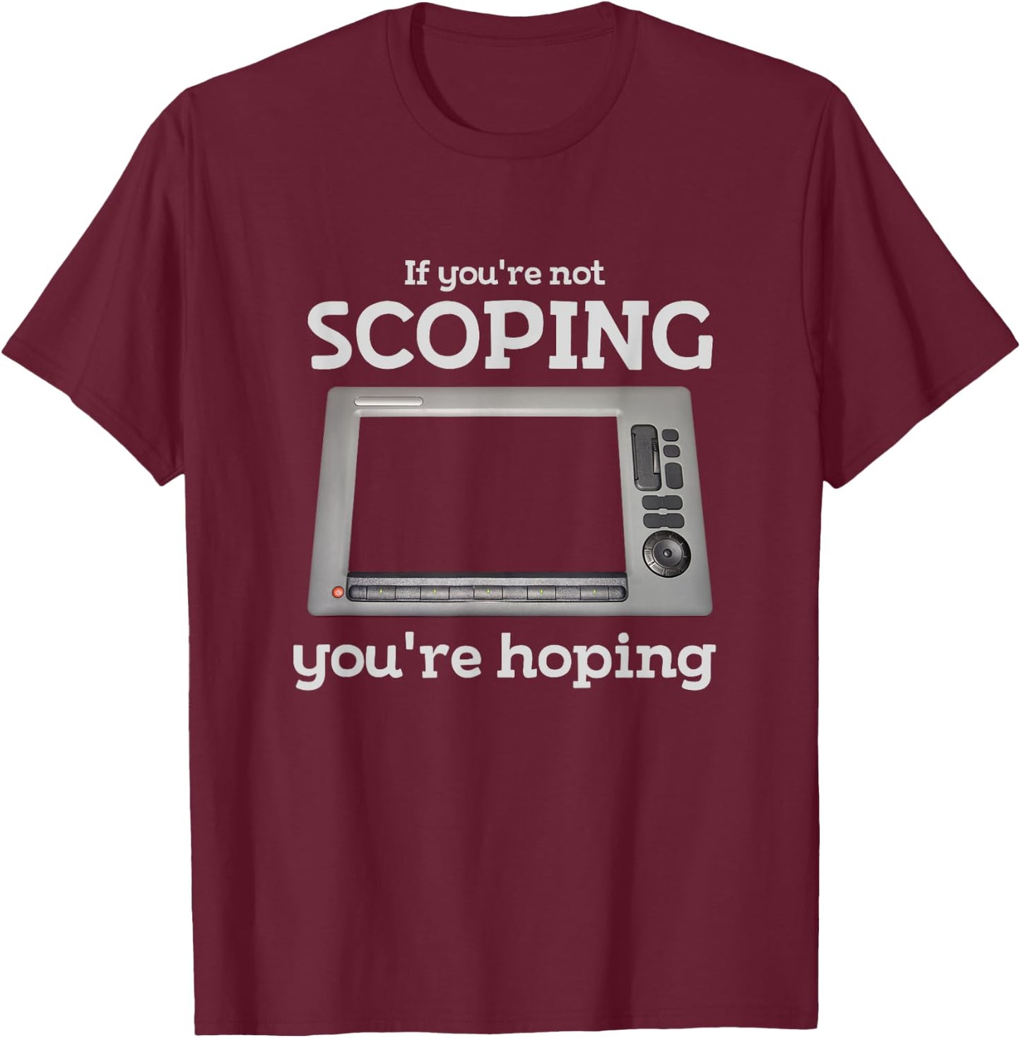 Funny Forward Facing Sonar T-Shirt - T-Shirt | Maroon