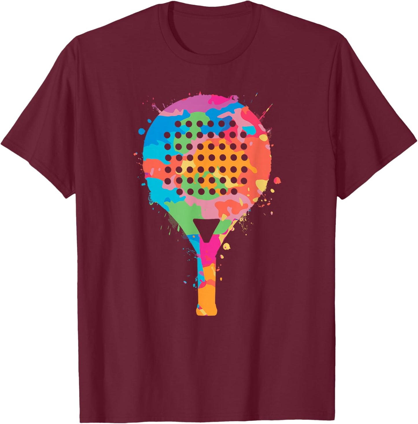 Padel Racket Kids Girls Boys Platform Tennis T-Shirt - T-Shirt | Maroon