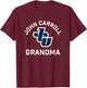 John Carroll University Blue Streaks Arched Grandma T-Shirt - T-Shirt | Maroon