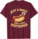 Funny Nurse Hotdog Lover Humorous Medical Gifts Women Kids T-Shirt - T-Shirt | Maroon