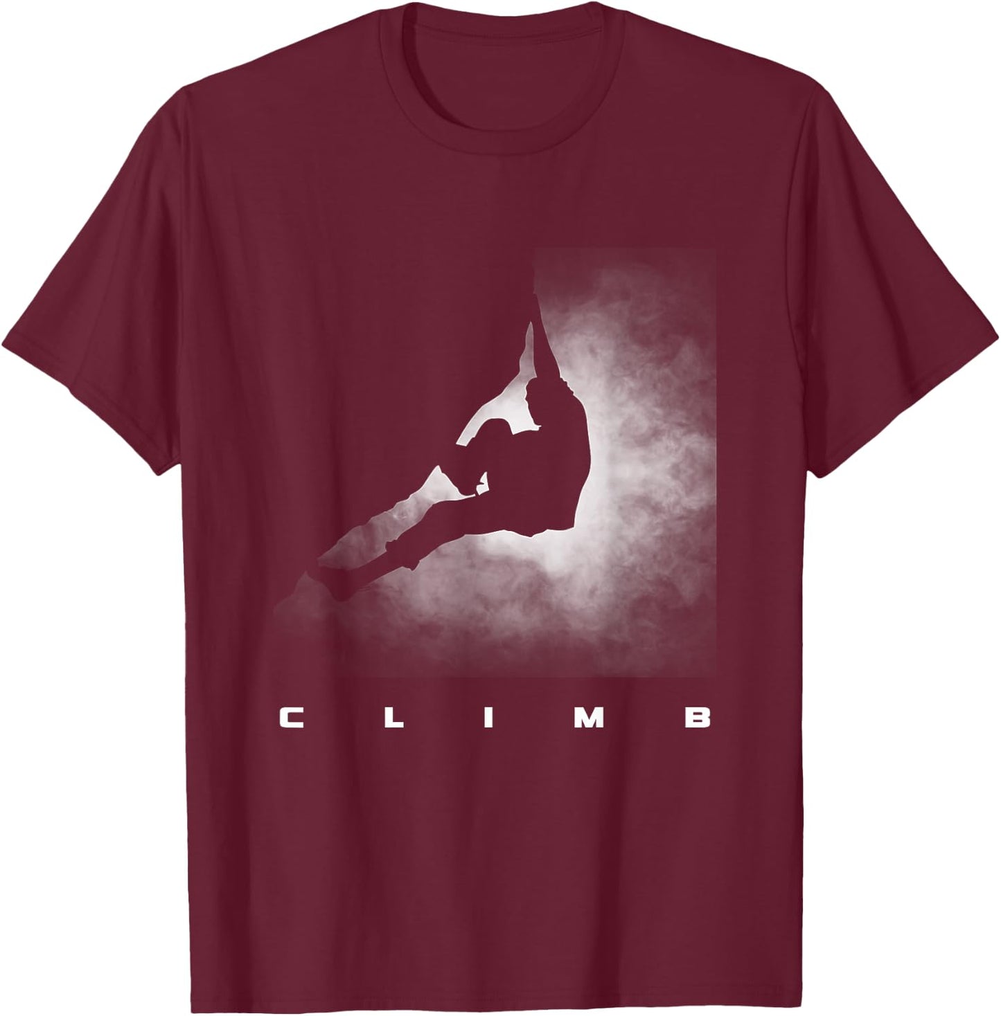 Rock Climbing Clothing - Rock Climbing T-Shirt - T-Shirt | Maroon