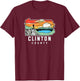 Clinton County Pennsylvania Nature Outdoor Hiking T-Shirt - T-Shirt | Maroon