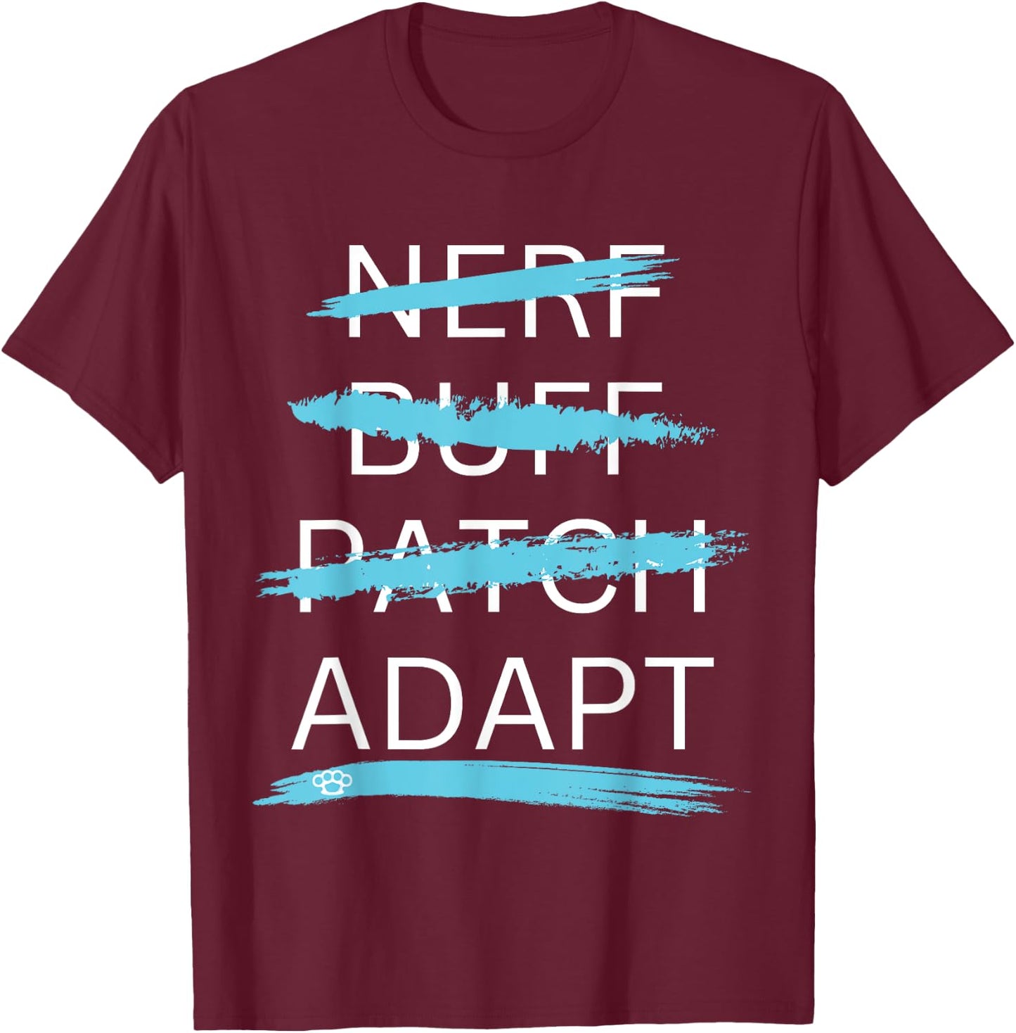 Nerf Buff Patch - ADAPT T-Shirt - T-Shirt | Maroon