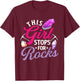 This Girl Stops For Rocks - Rock Collector Geode Hunter T-Shirt - T-Shirt | Maroon