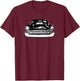 1957 Classic Tri Five Car T-Shirt - T-Shirt | Maroon