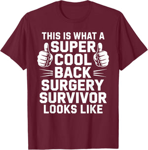 Back Surgery Recovery Design Women Post Back Surgery T-Shirt - T-Shirt | Maroon