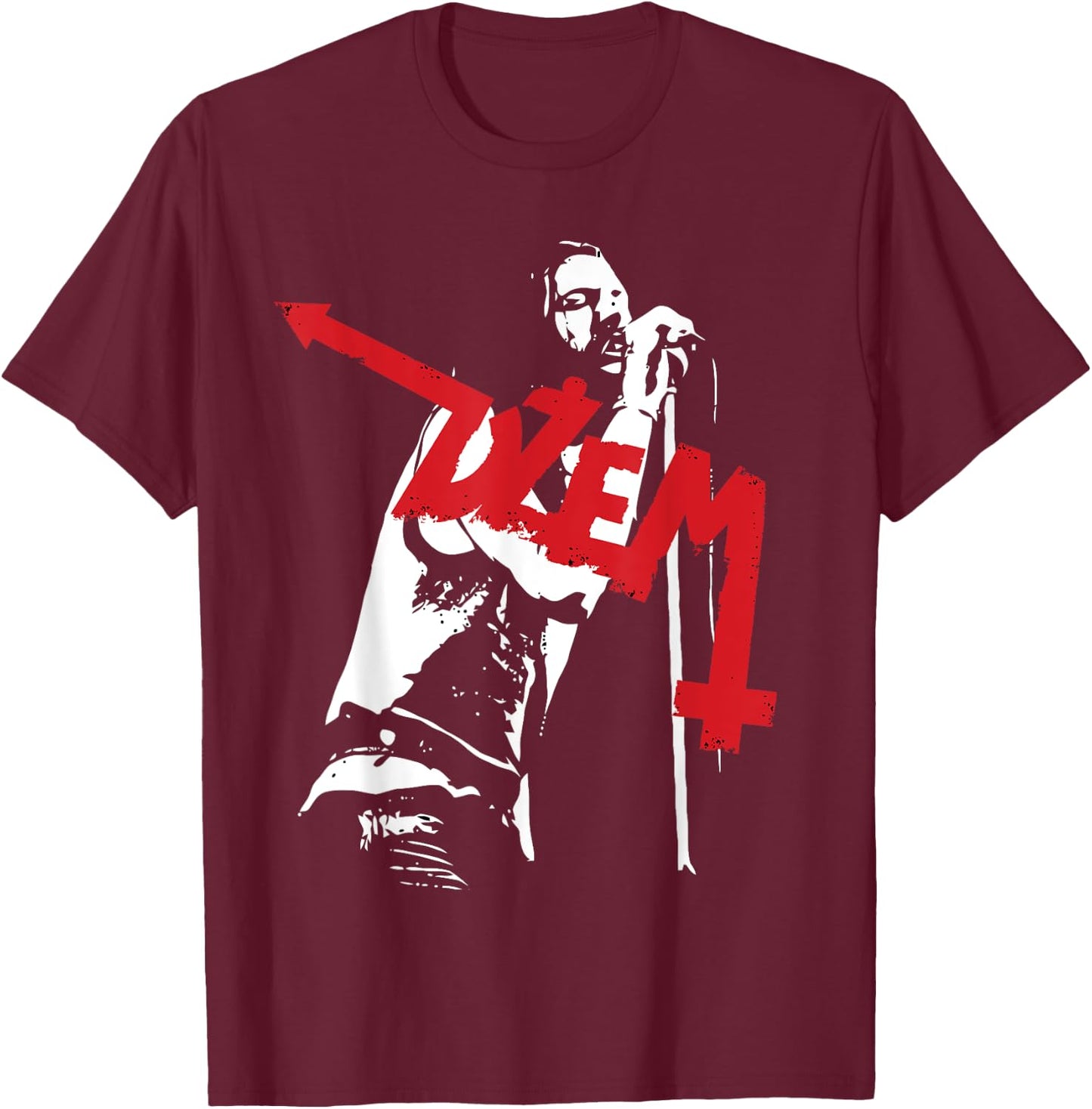 Brick Nation Dzem - Women's Band - Black - Small - - Short Sleeve - U-Neck - Regular Fit - Imported T-Shirt - T-Shirt | Maroon