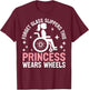 This Princess Wears Wheels Paraplegic T-Shirt - T-Shirt | Maroon