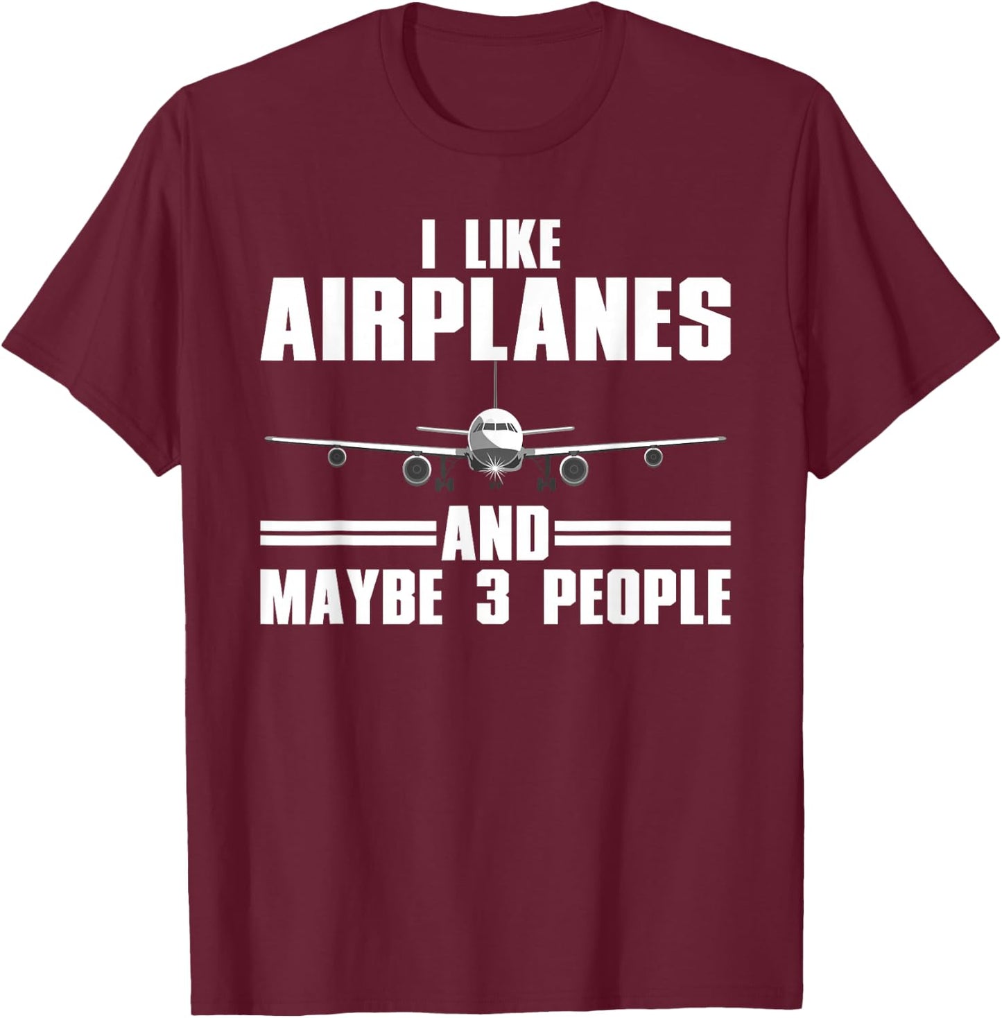 Funny Airplane Design Women Aviation Aviator Pilot Small T-Shirt - T-Shirt | Maroon