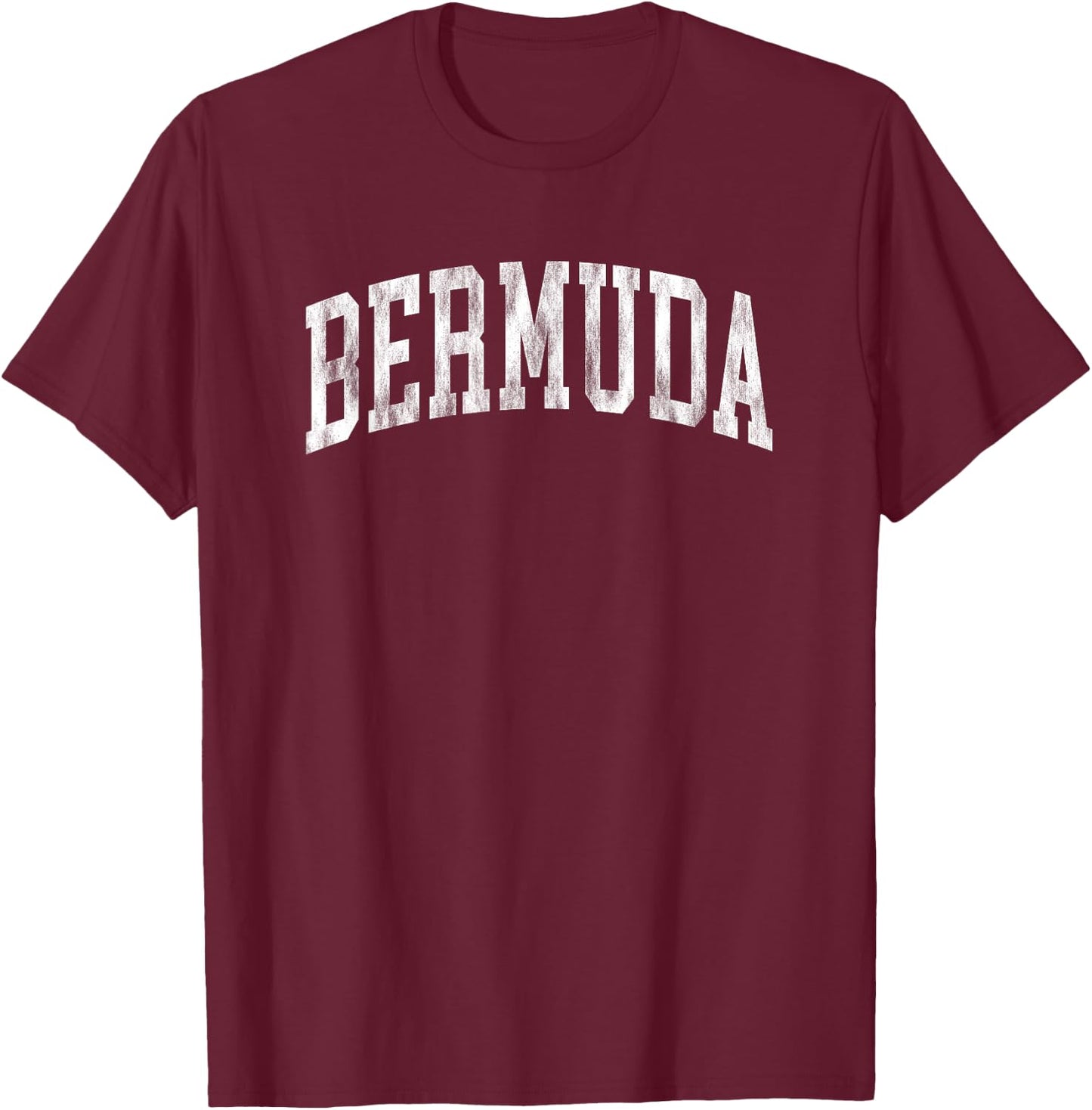 Vintage Bermuda Retro Throwback Cruise Vacation Souvenir T-Shirt - T-Shirt | Maroon