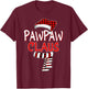 Grandpa Christmas Santa Claus Red plaid Shirt, Pawpaw Claus T-Shirt - T-Shirt | Maroon