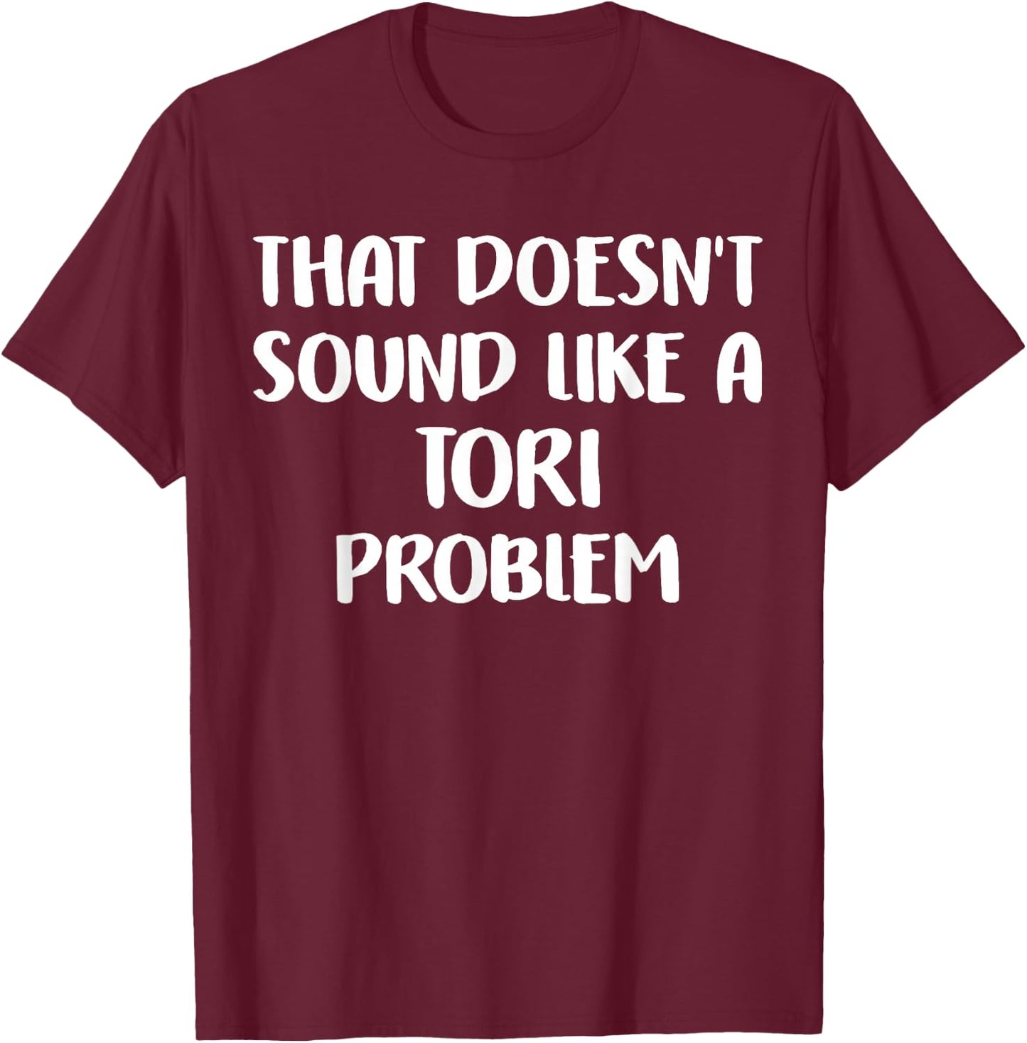 TORI Personalized Cute Flower Girls TORI Name T-Shirt - T-Shirt | Maroon