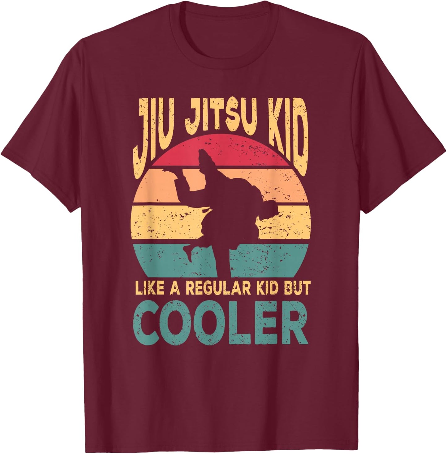 Funny Jiu Jitsu Kid Martial Art BJJ T-Shirt - T-Shirt | Maroon