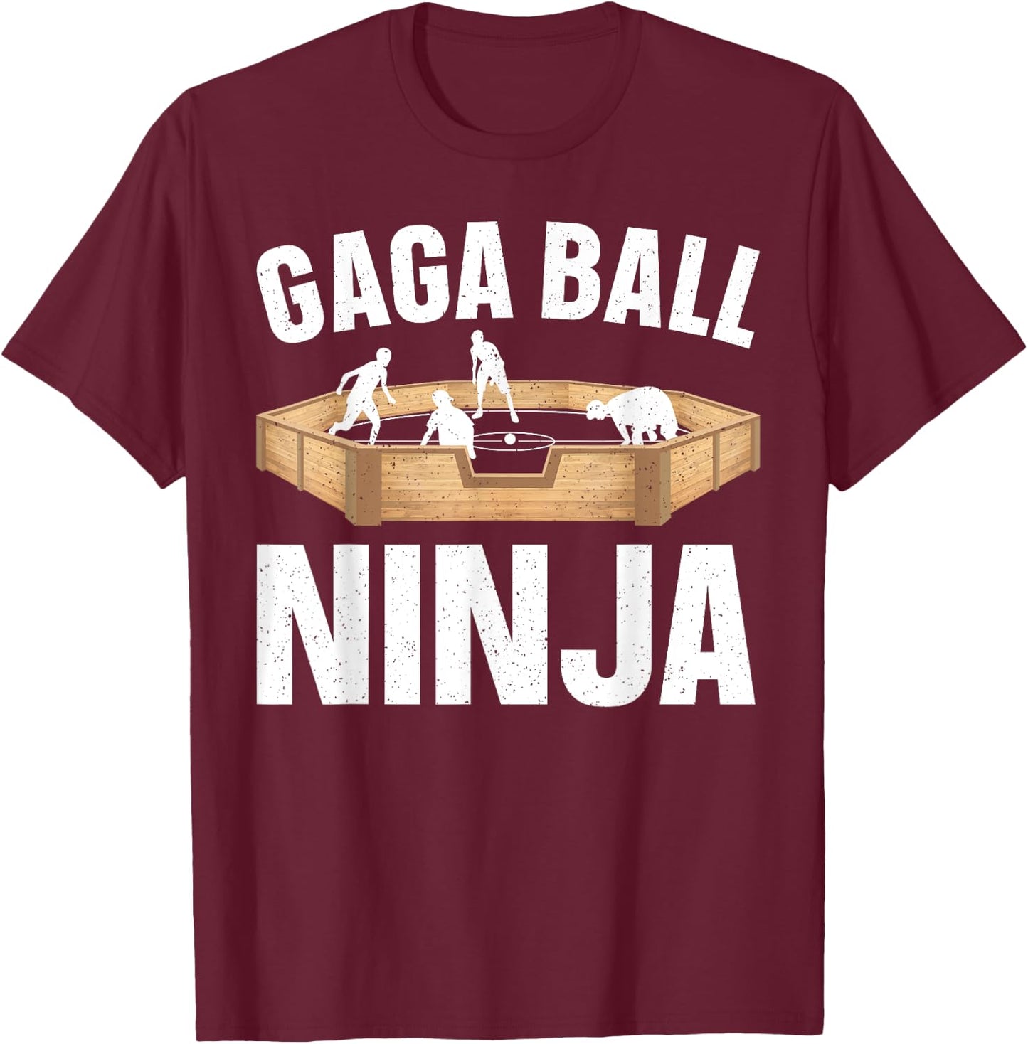Cool Gaga Ball Design Women Kids Dodgeball Gaga Ball T-Shirt - T-Shirt | Maroon