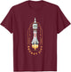 Huntsville Alabama Rocket City Cute Rocket Icon T-Shirt - T-Shirt | Maroon