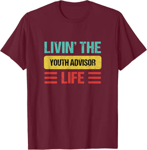 Youth Advisor T-Shirt - T-Shirt | Maroon