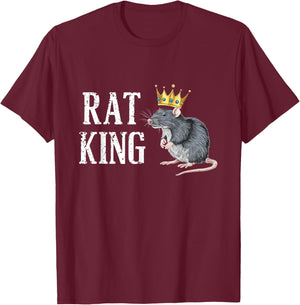 Rat King The Funny Monarch of Rodents T-Shirt - T-Shirt | Maroon