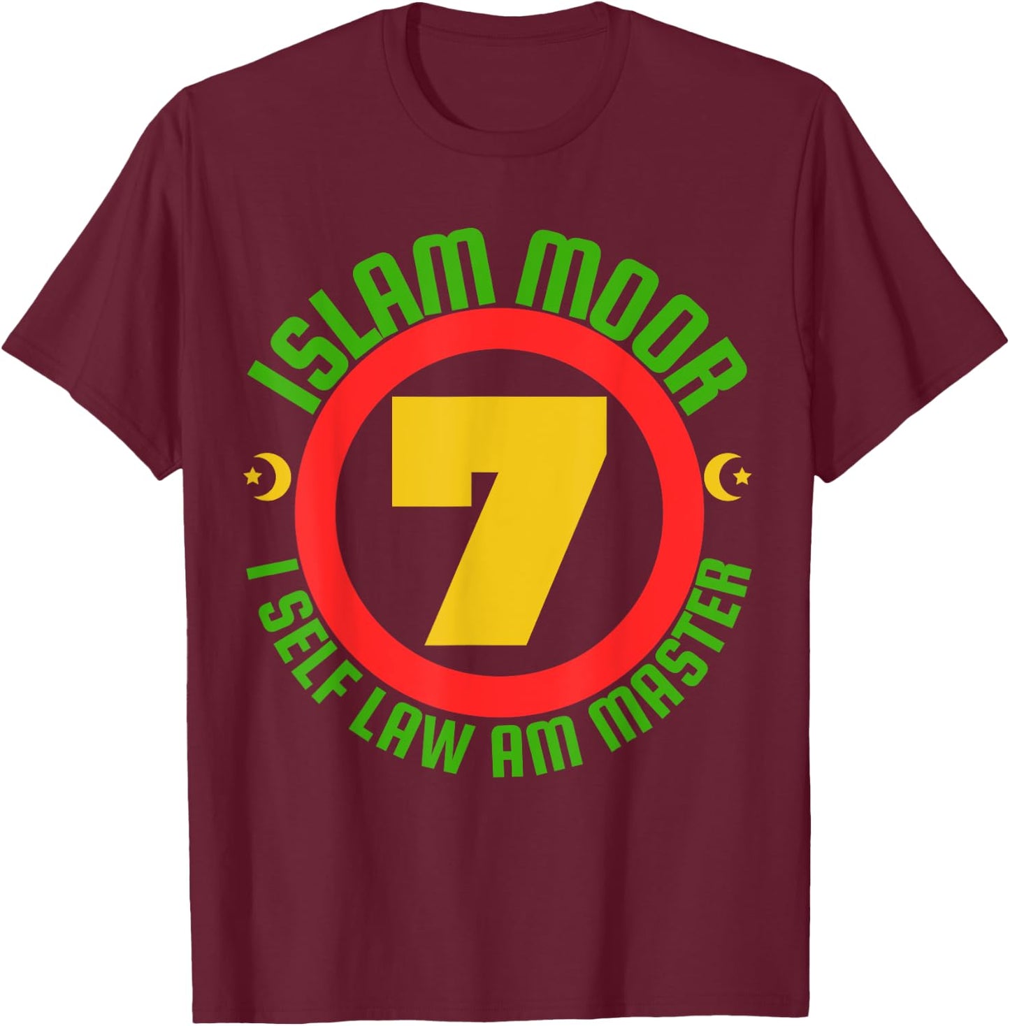 Moorish American Islam Moor T-Shirt - T-Shirt | Maroon