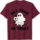 Hat-Trick Or Treat Soccer Sports Halloween Men Boys Girls T-Shirt - T-Shirt | Maroon