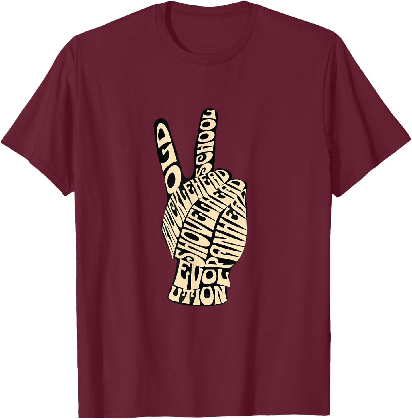 HD Shovelhead Knucklehead PanHead Evo Retro Old School T-Shirt - T-Shirt | Maroon