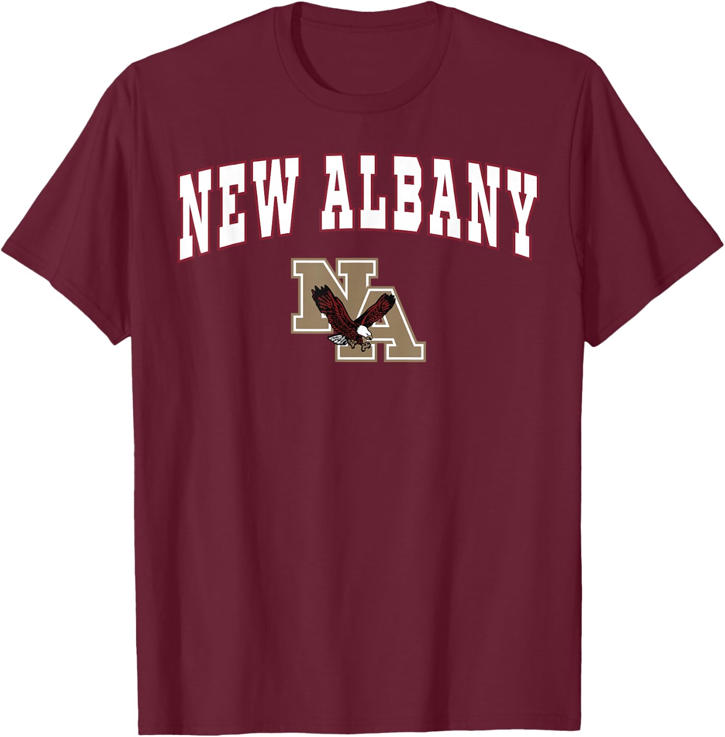 New Albany High School Eagles T-Shirt - T-Shirt | Maroon